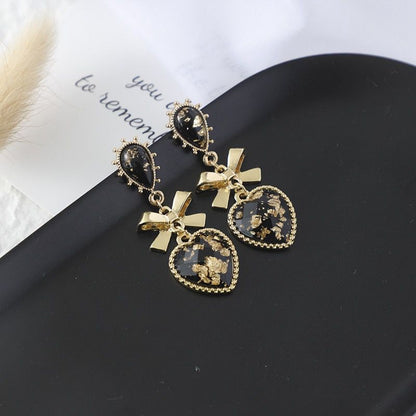 Celeste Heart Drop Earrings