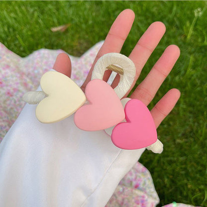 Pastel Heart Claw Clip