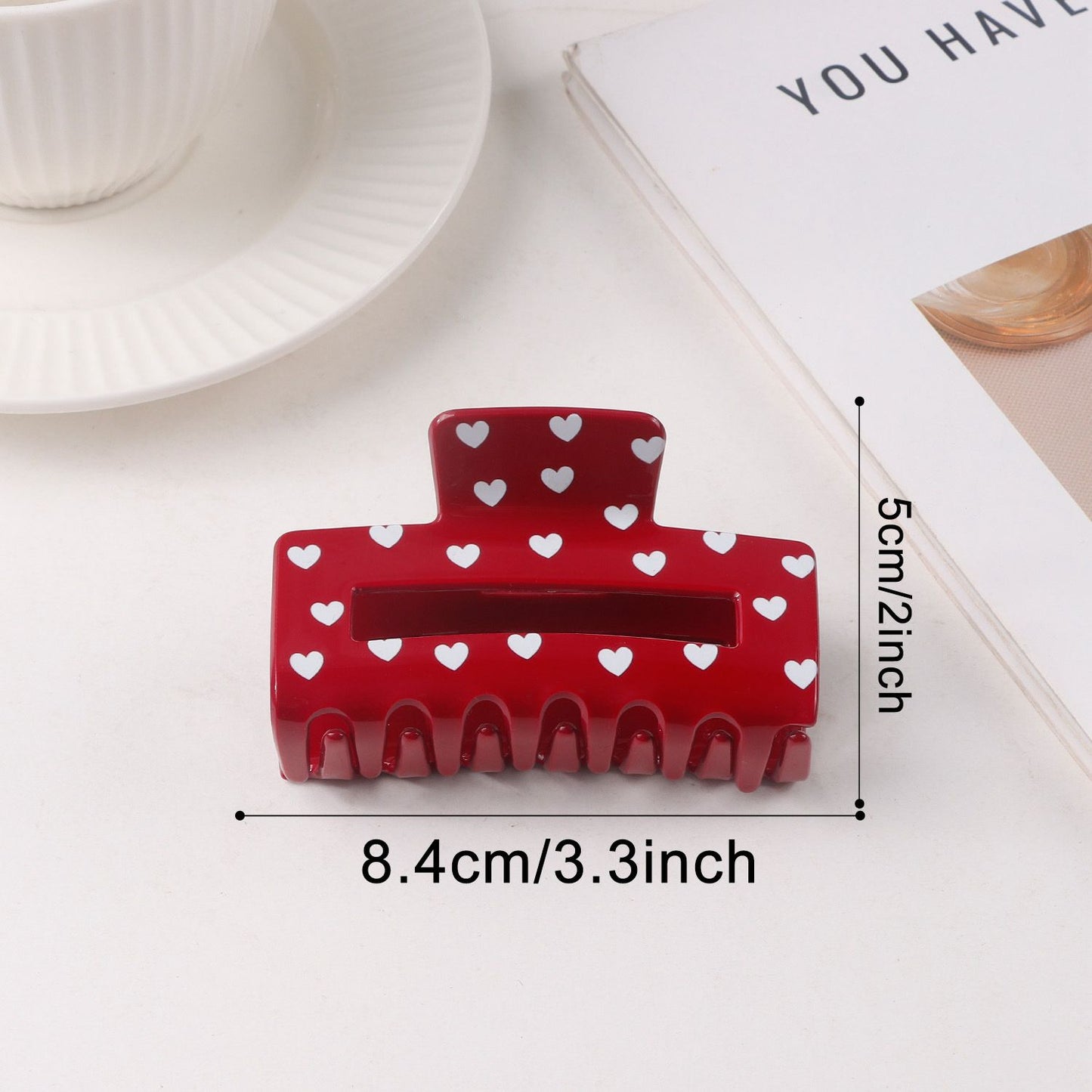 Heart Pop Claw Clip