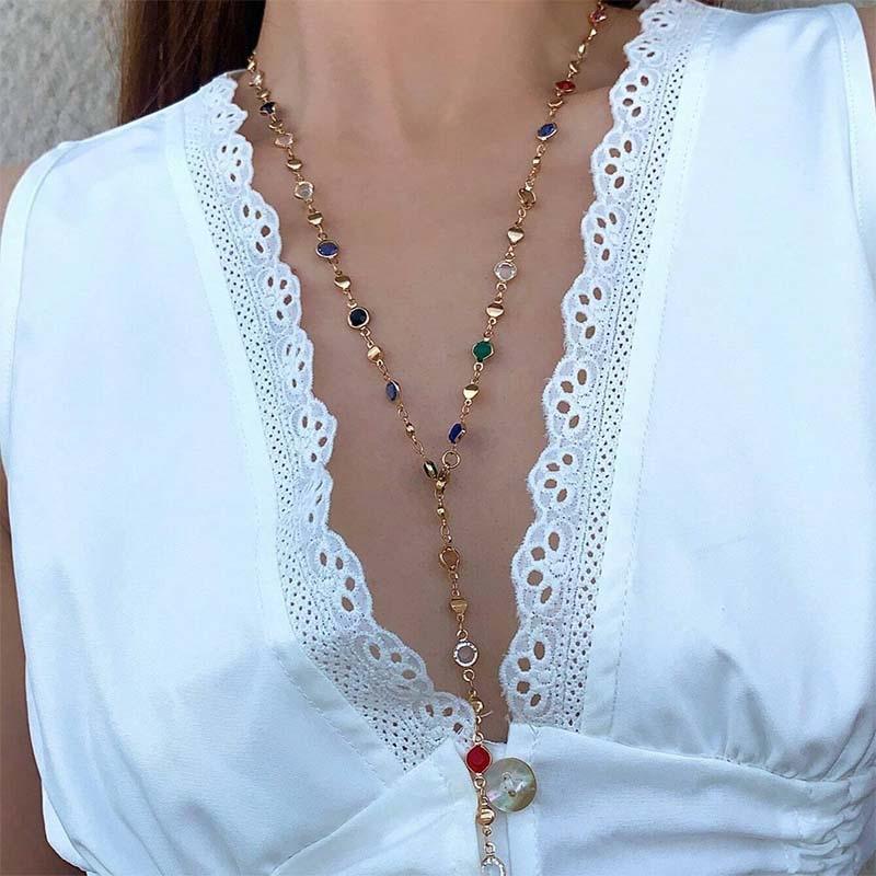 Celeste Charm Y-Necklace