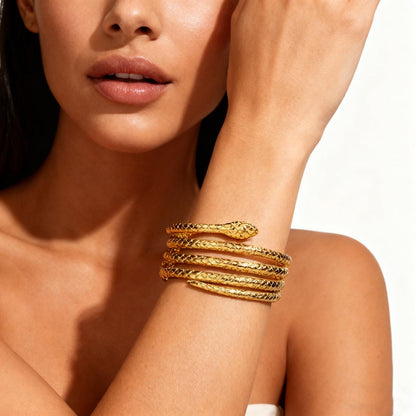 Aurum Coil Snake Bracelet