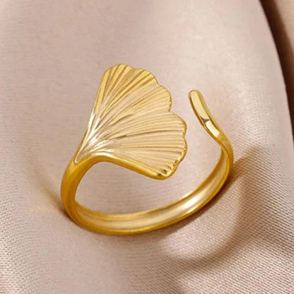 Aurora Leaf Statement Ring
