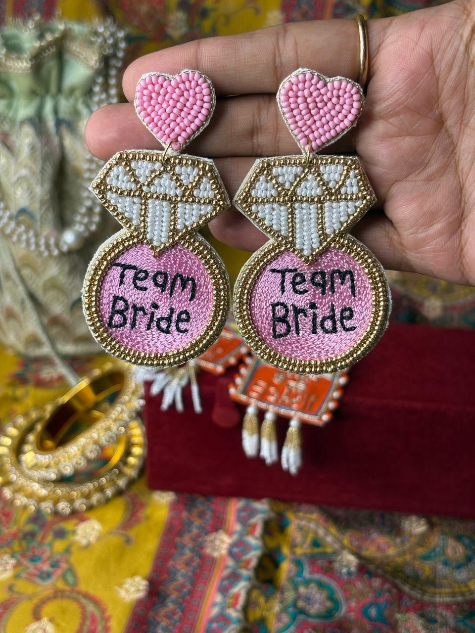 Team Bride Handmade Earrings