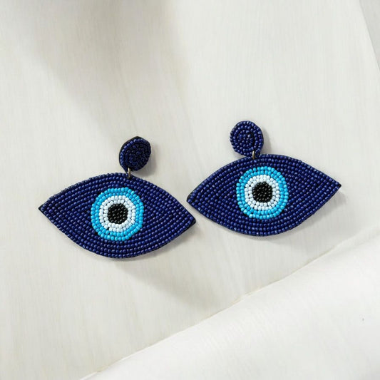 Evil Eye Beaded Earrings