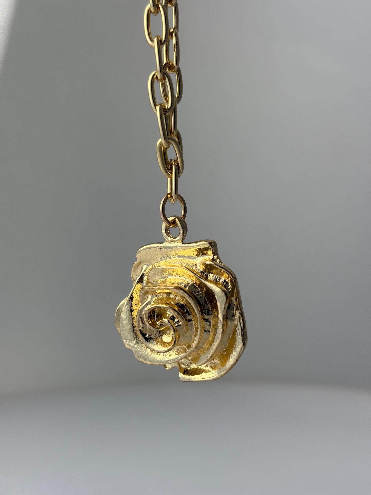 Gold Plated Rose Pendant