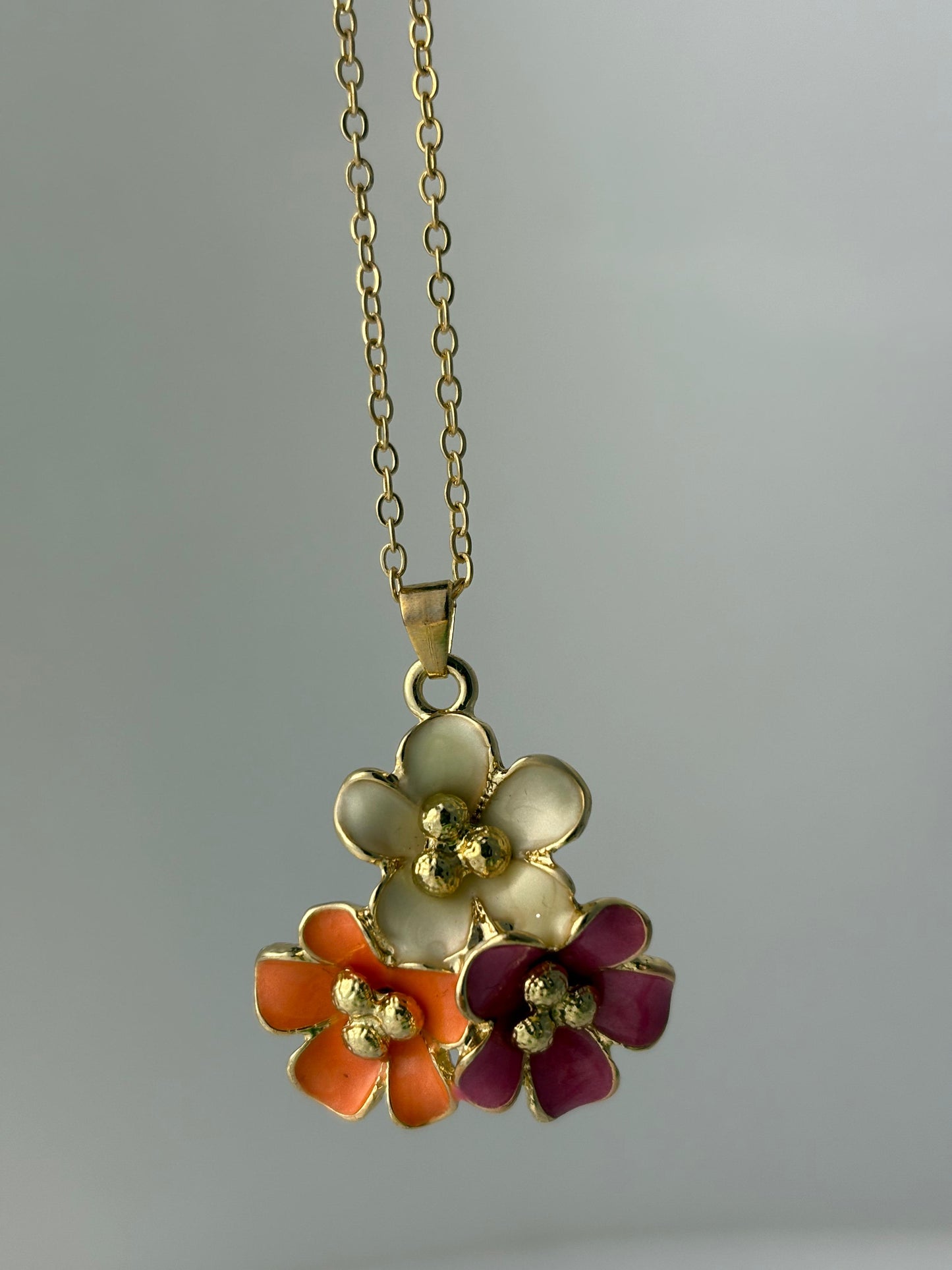 Anti Tarnish Multicolour Pendant Set