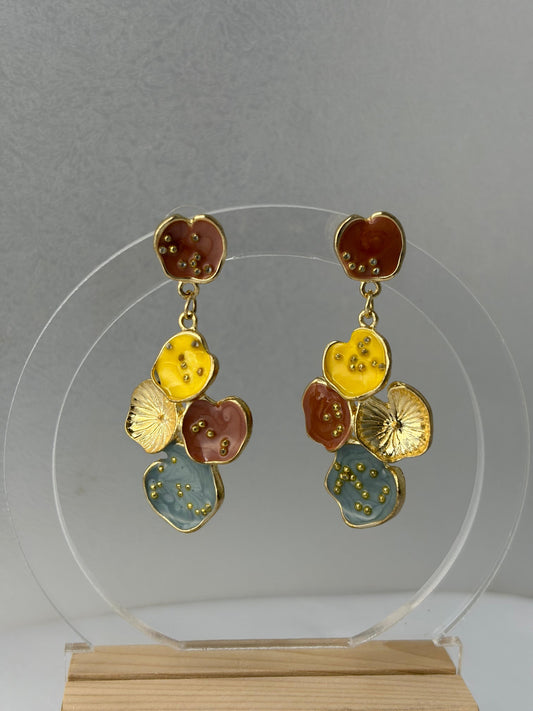 Enamelled Earrings