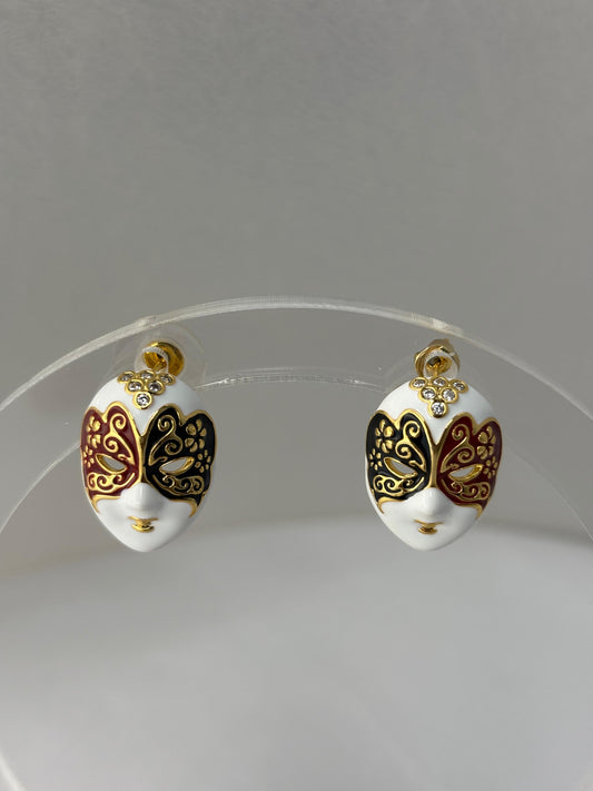 Face Stud Earrings