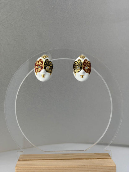 Face Stud Earrings