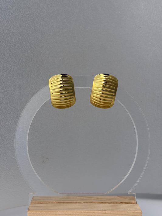 Gold Semi Earrings