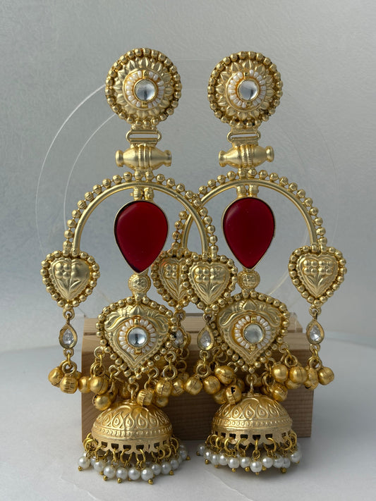 Kesar Kundan Jhumka