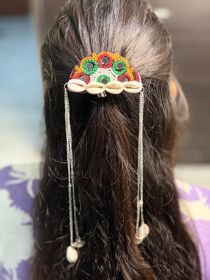 Cowrie Cascade Hair Accessory