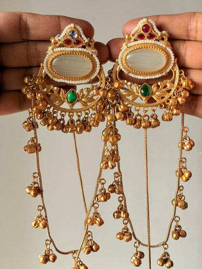 Regal Ranihaar Dangler Jhumkas