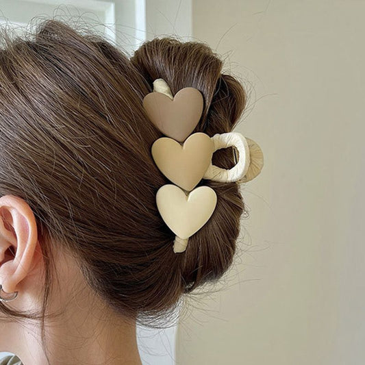 Pastel Heart Claw Clip