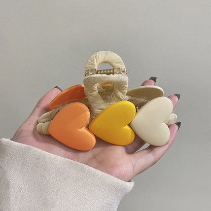 Pastel Heart Claw Clip