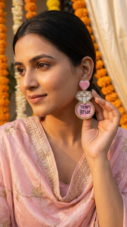 Team Bride Handmade Earrings