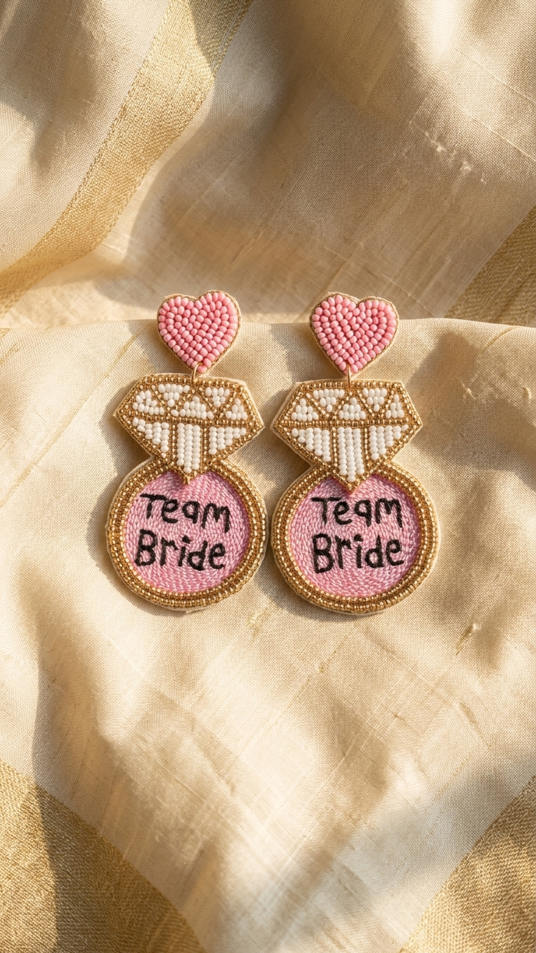 Team Bride Handmade Earrings