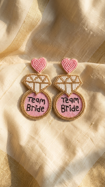 Team Bride Handmade Earrings