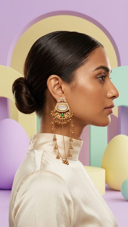 Regal Ranihaar Dangler Jhumkas