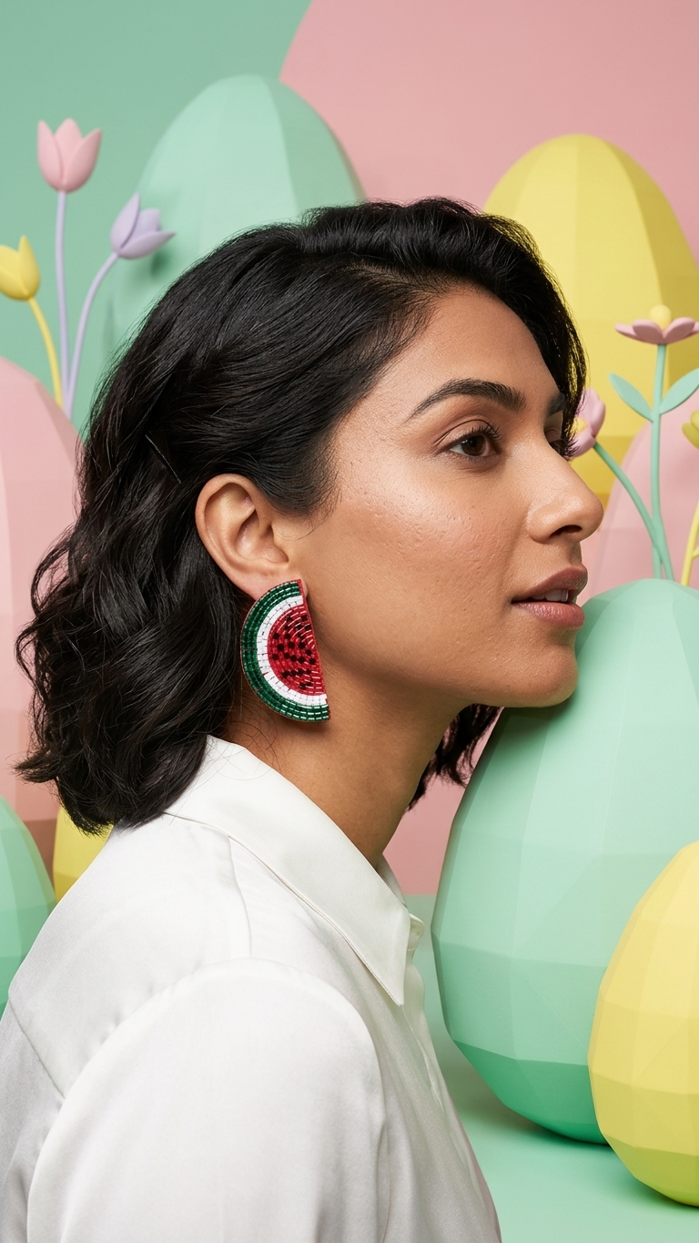 Handmade Watermelon Earrings