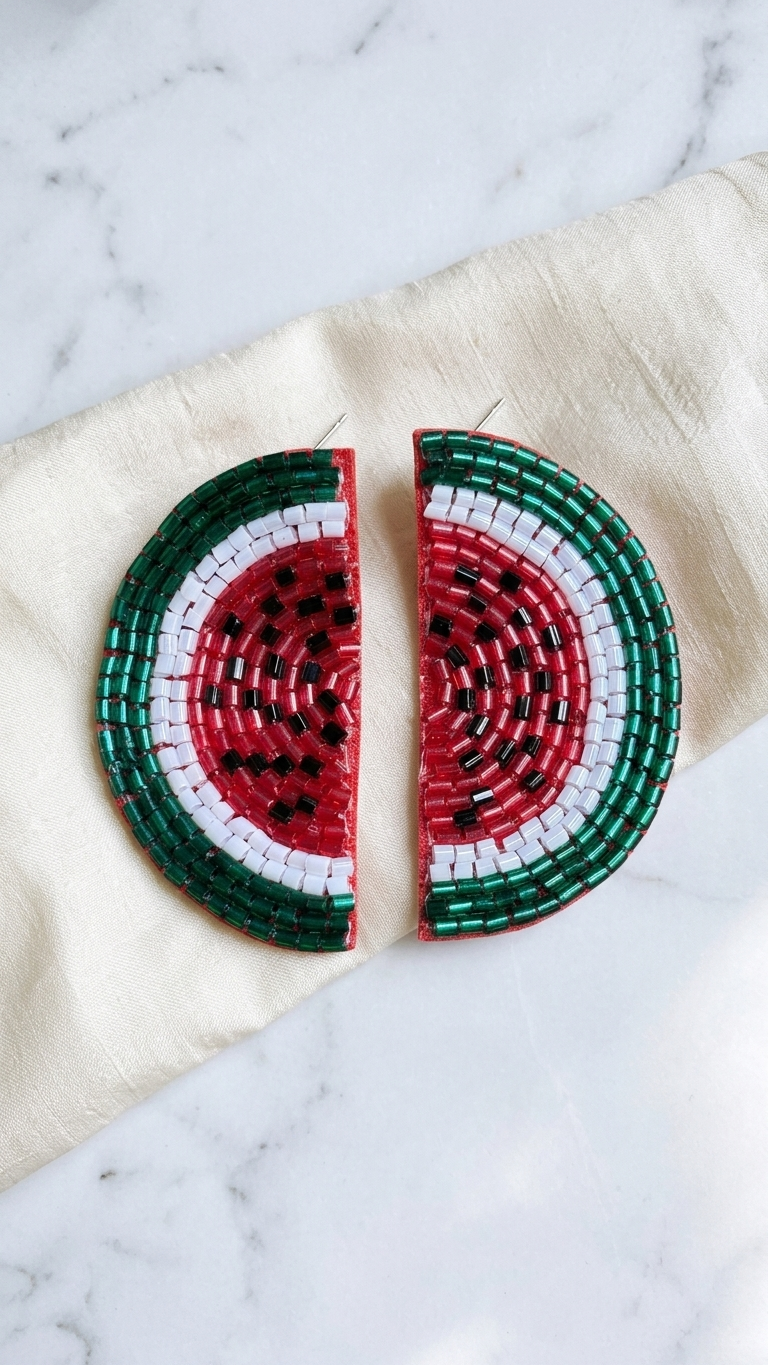 Handmade Watermelon Earrings