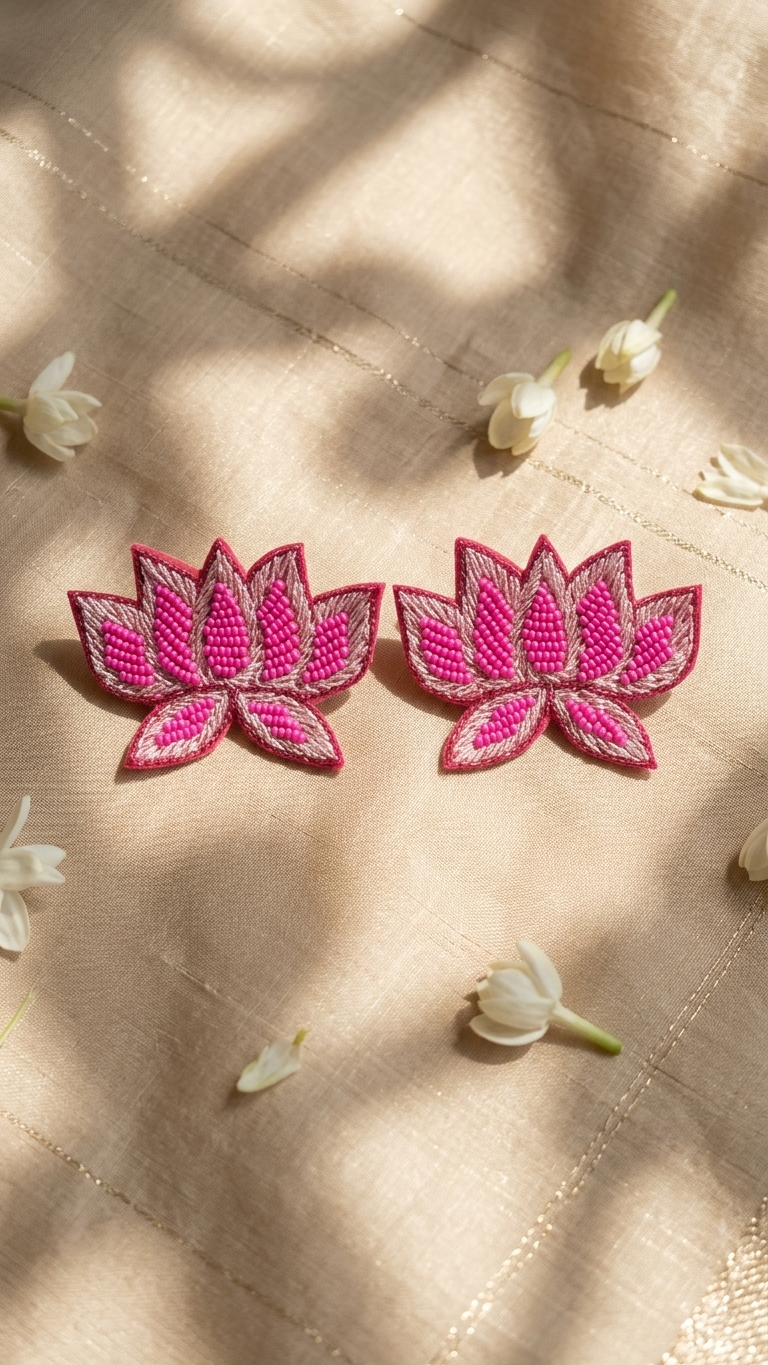 Lotus Handmade Earrings