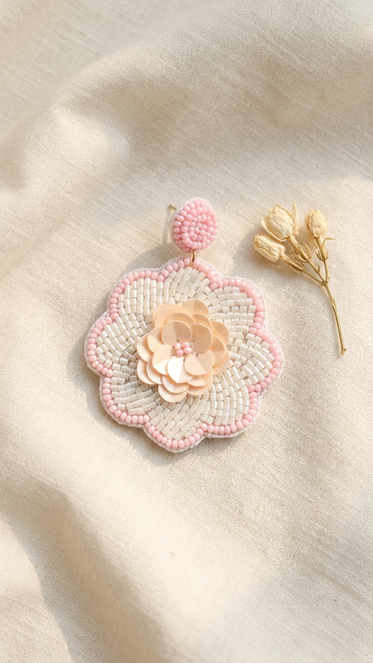 Flower Handmade Earrings