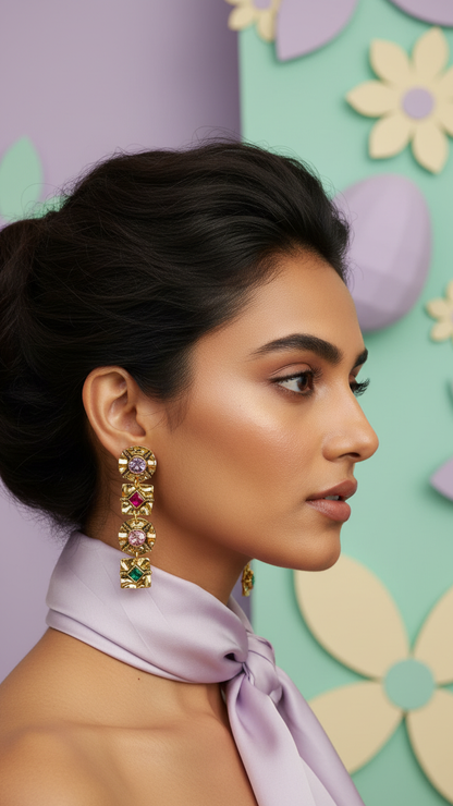 Rosé Prism Drop Earrings