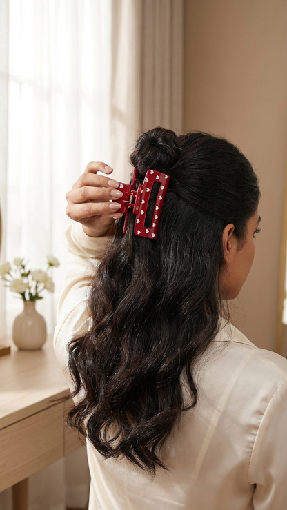 Heart Pop Claw Clip