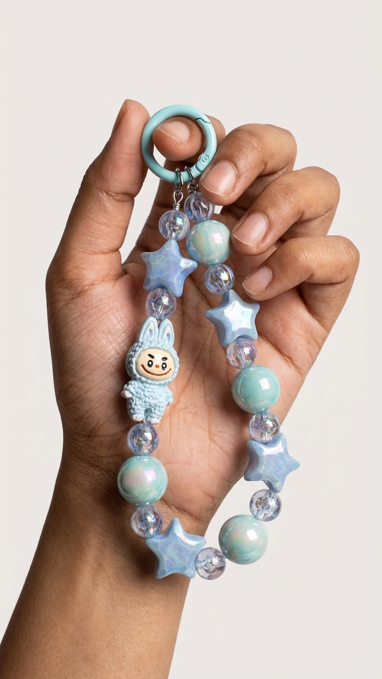 Phone Charms in Crystal Beads