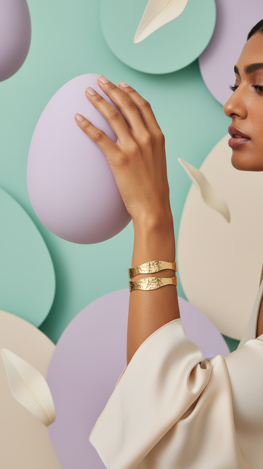 Luna Wave Gold Bracelet