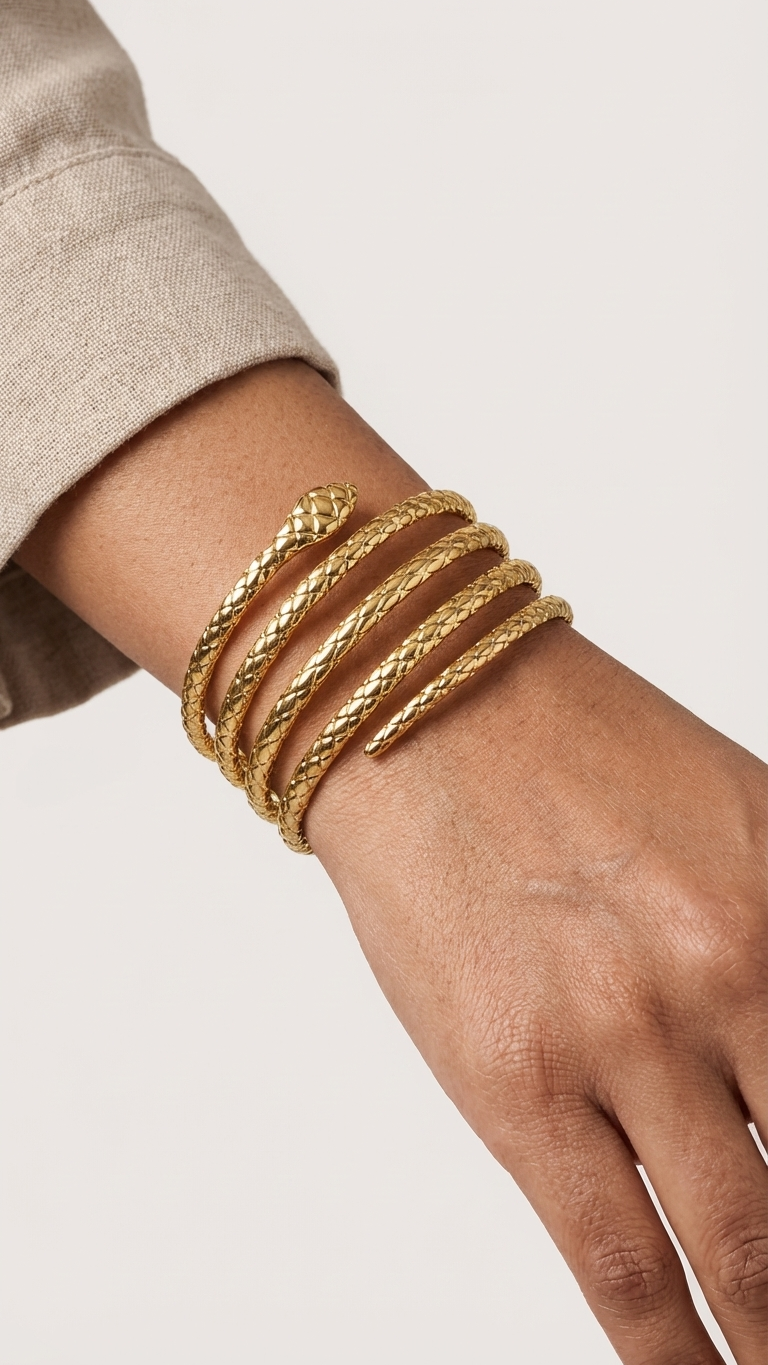 Aurum Coil Snake Bracelet