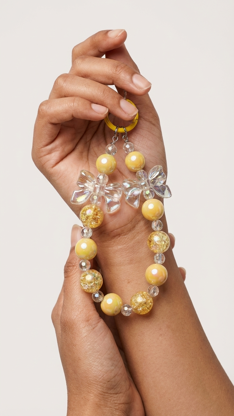 Phone Charms in Crystal Beads