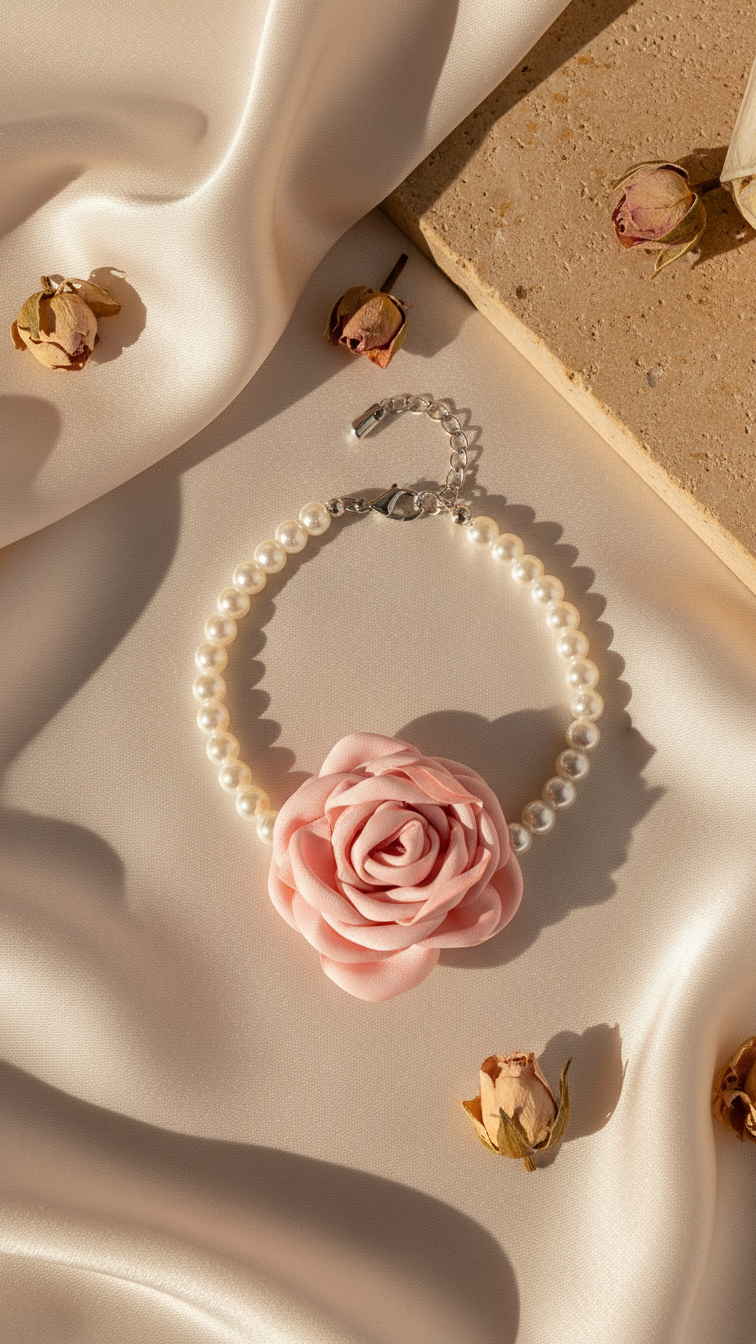 Pearl Rosy Bracelet