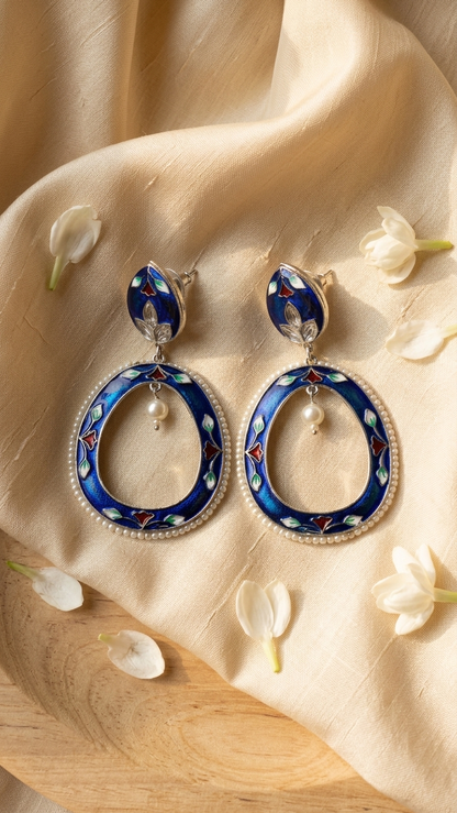 Colourful Hand Painted Earrings