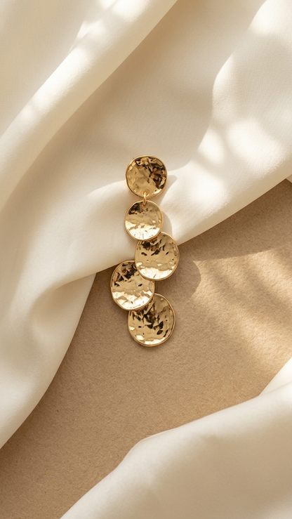 Gold Long Earrings