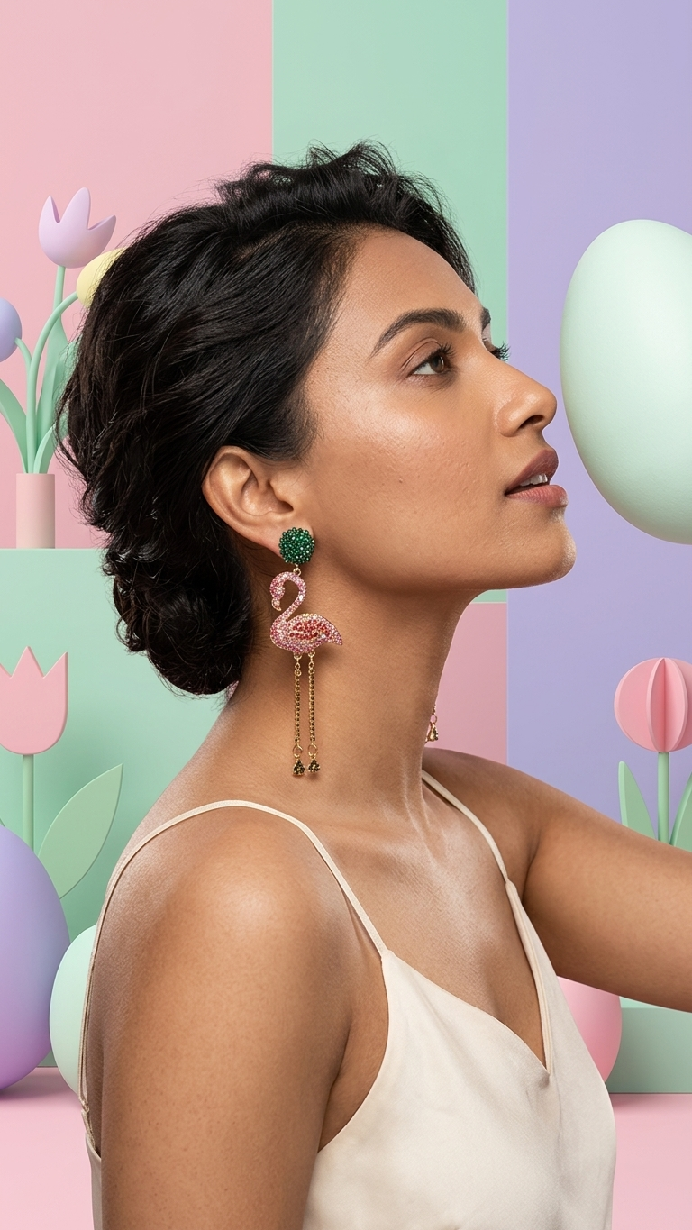 Tropical Flamingo Danglers