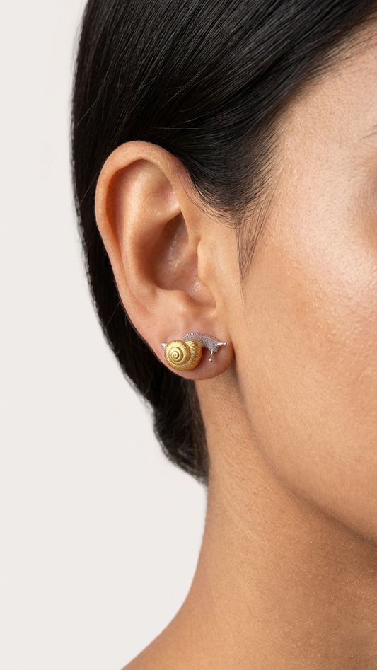 Whispering Snail Studs