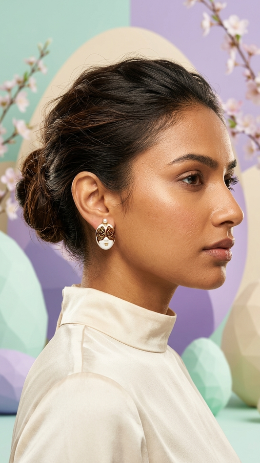 Face Stud Earrings