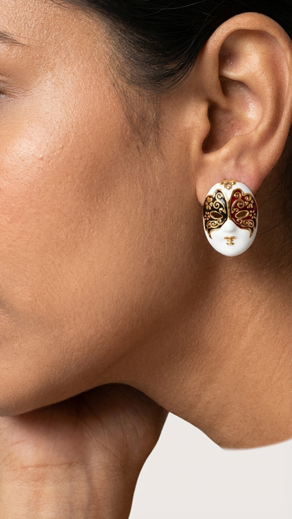 Face Stud Earrings