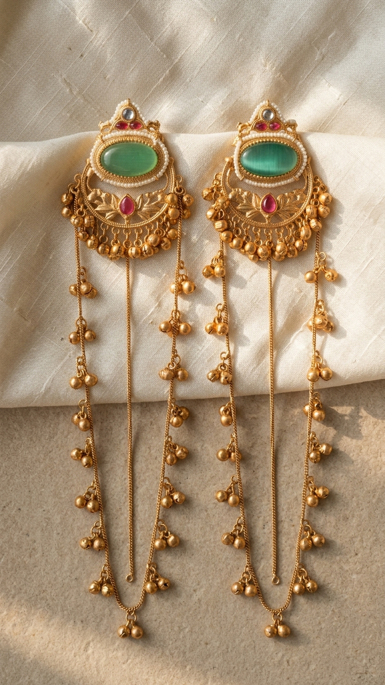 Regal Ranihaar Dangler Jhumkas
