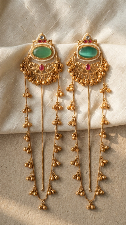 Regal Ranihaar Dangler Jhumkas