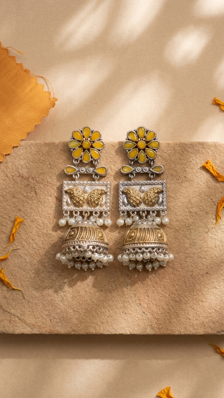 Dual Toned Jhumka