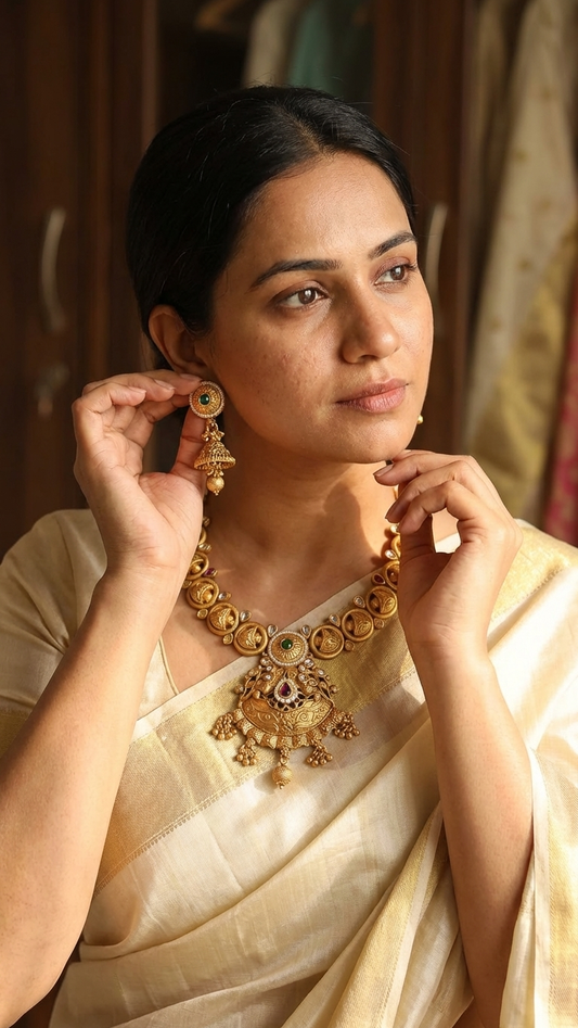 Round Multicolour Necklace Set