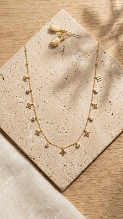 Dainty Pendant with Earrings