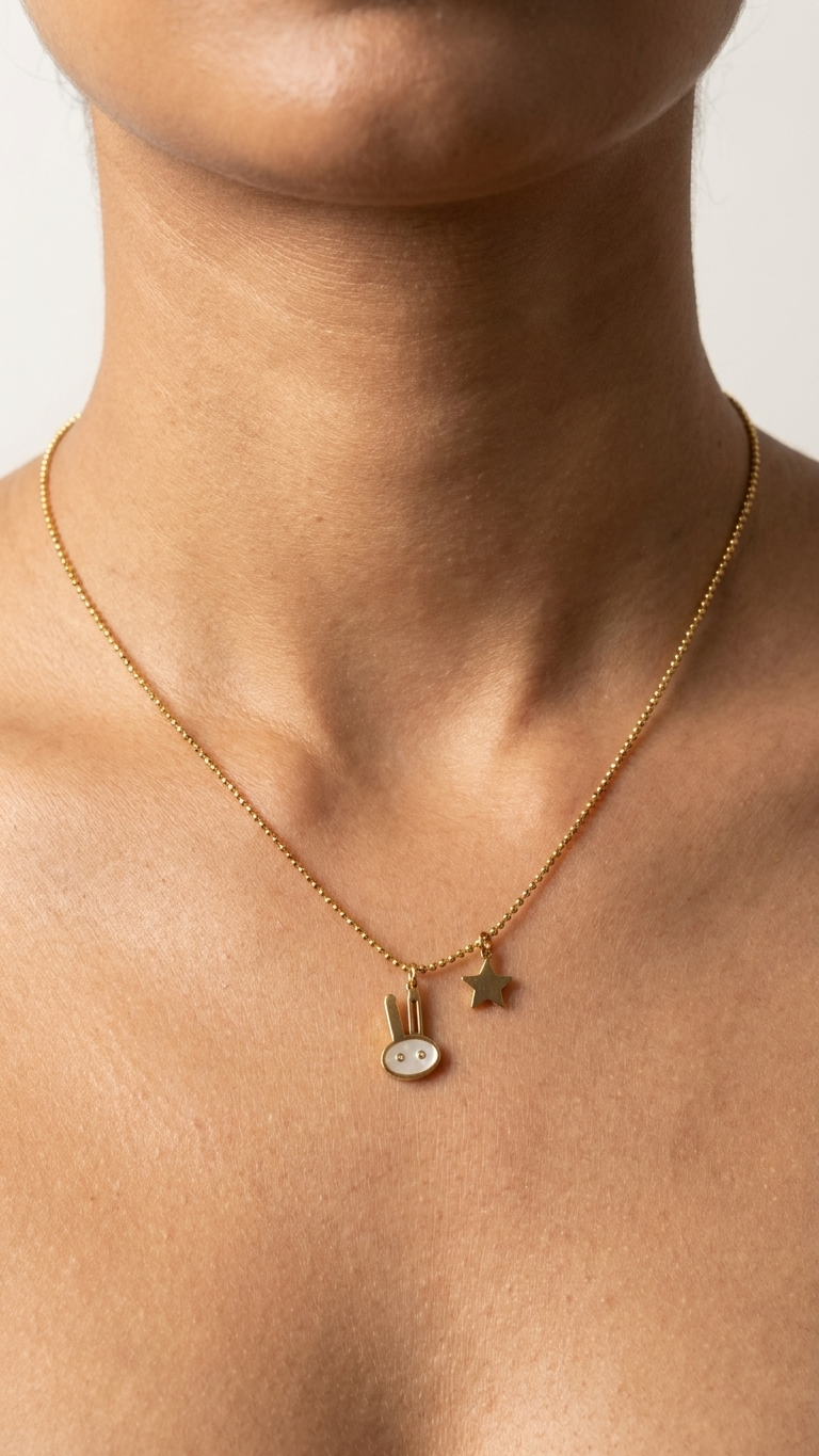 Starlit Bunny Pendant