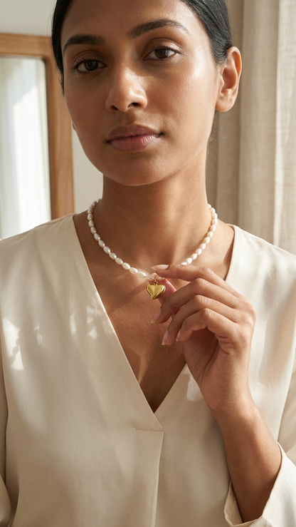 Pear Heart Pendant