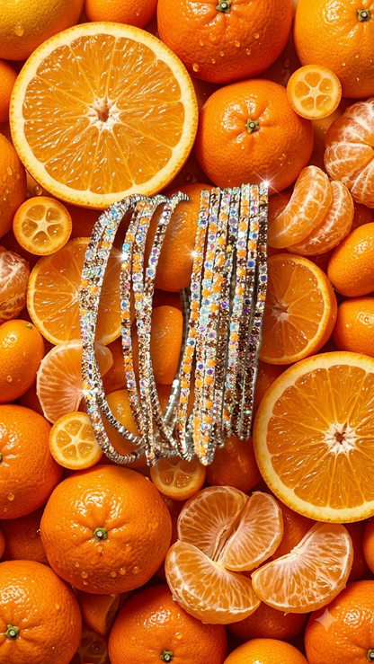 Blush Luxe Crystal Bracelet - Single Bracelet