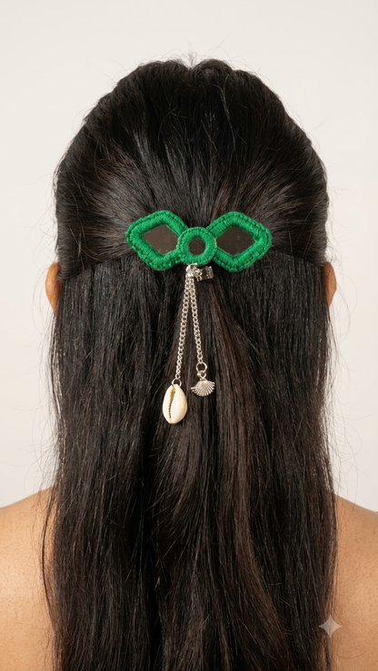 Mirror Charm Hair Clip
