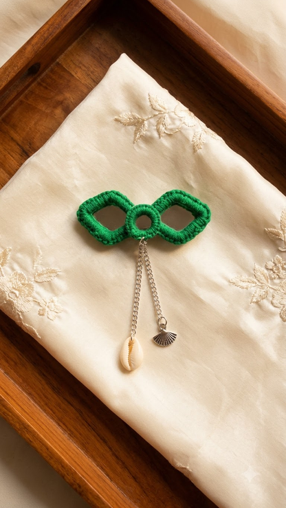 Mirror Charm Hair Clip